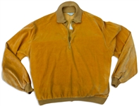 Elvis Presley Owned & Worn Gold Velour Shirt -- With COAs From Graceland Authenticated and the Elvis Presley Museum